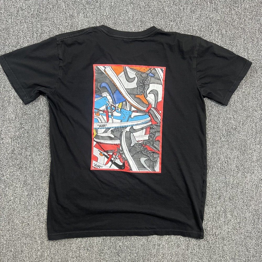 AS Colour Streetwear Sneaker Graphic T-Shirt Size M Black Woke Hypebeast Tee